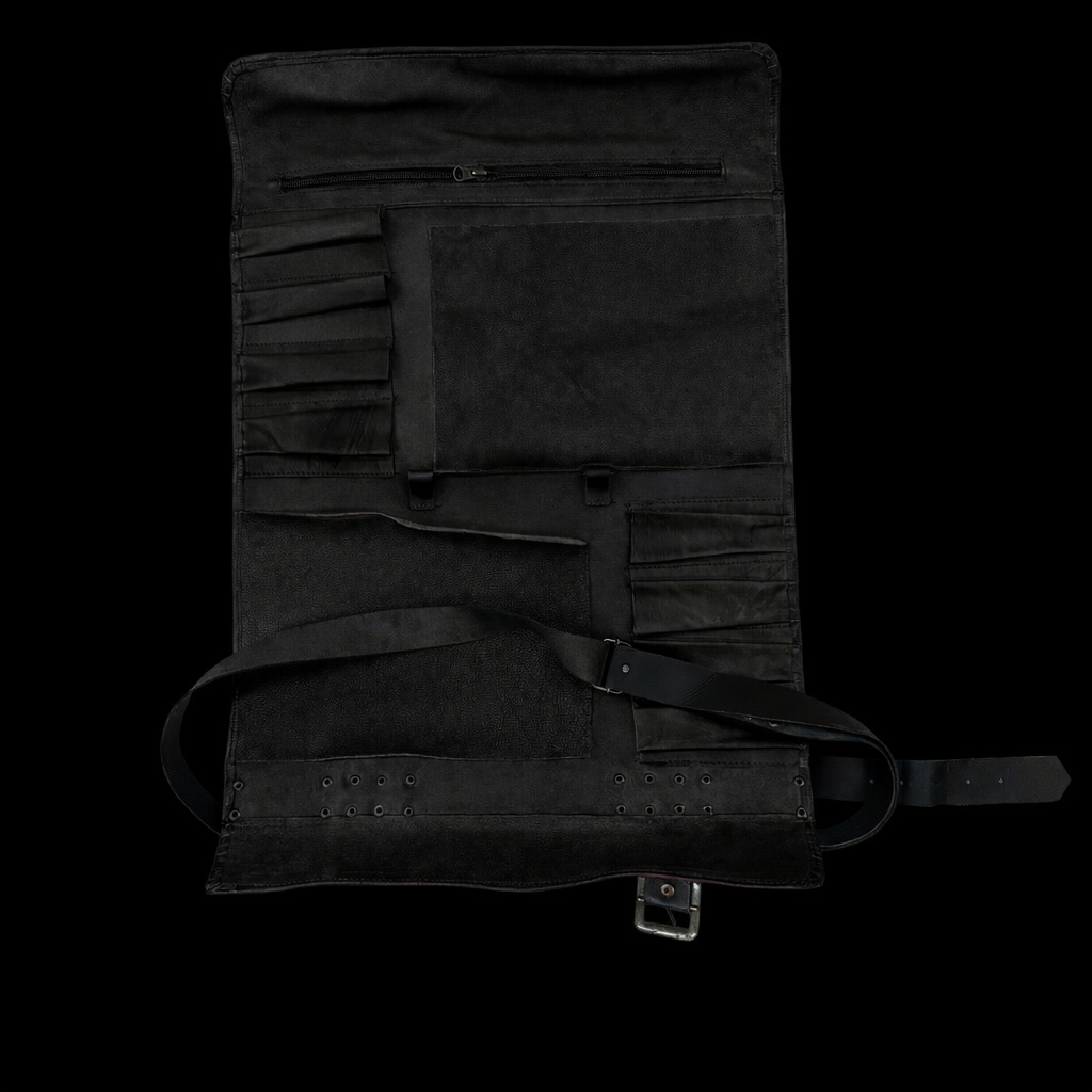 Estojo Porta Facas em couro