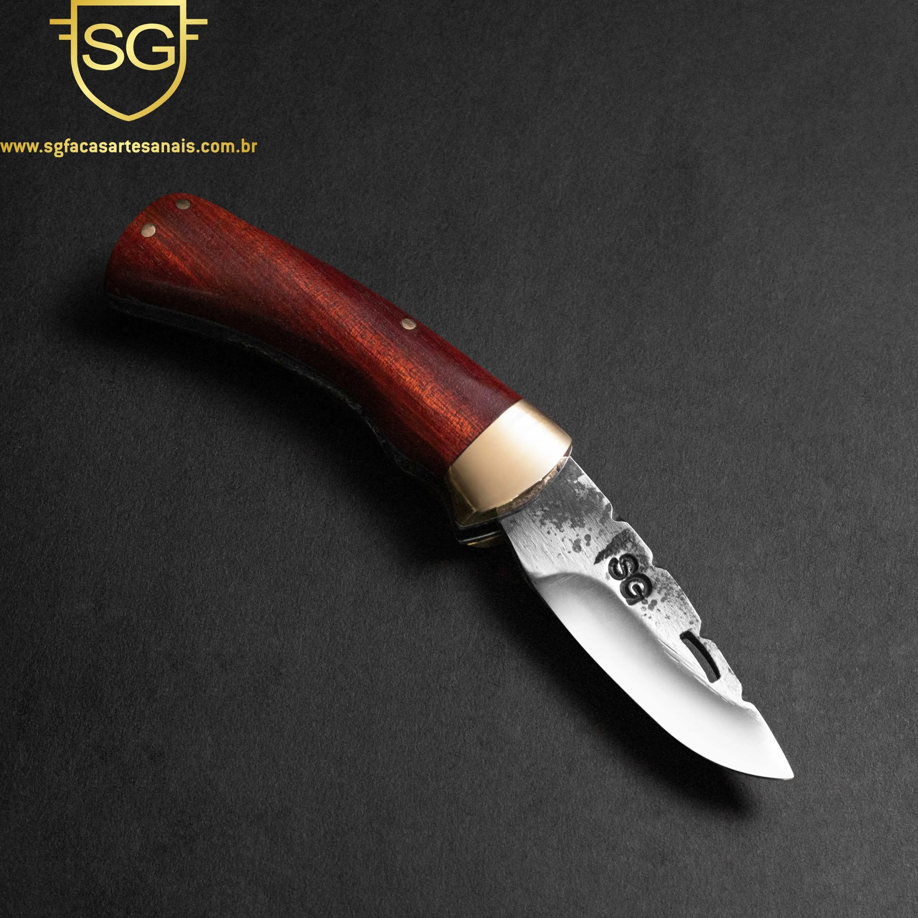 Canivete Forjado - Madeira nobre