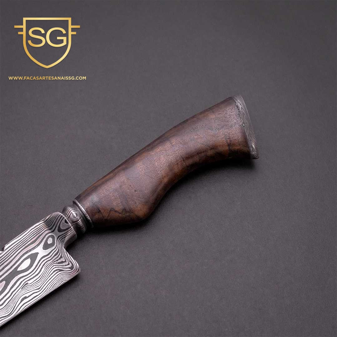 Damasco Padrão Aleatório Ponta Fina 9 Polegadas Facas SG