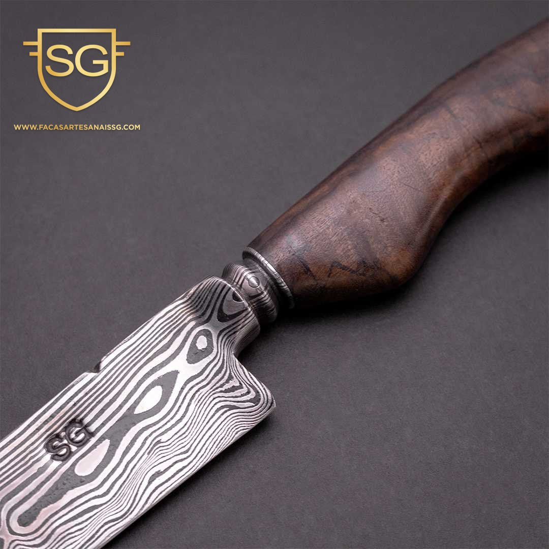 Damasco Padrão Aleatório Ponta Fina 9 Polegadas Facas SG