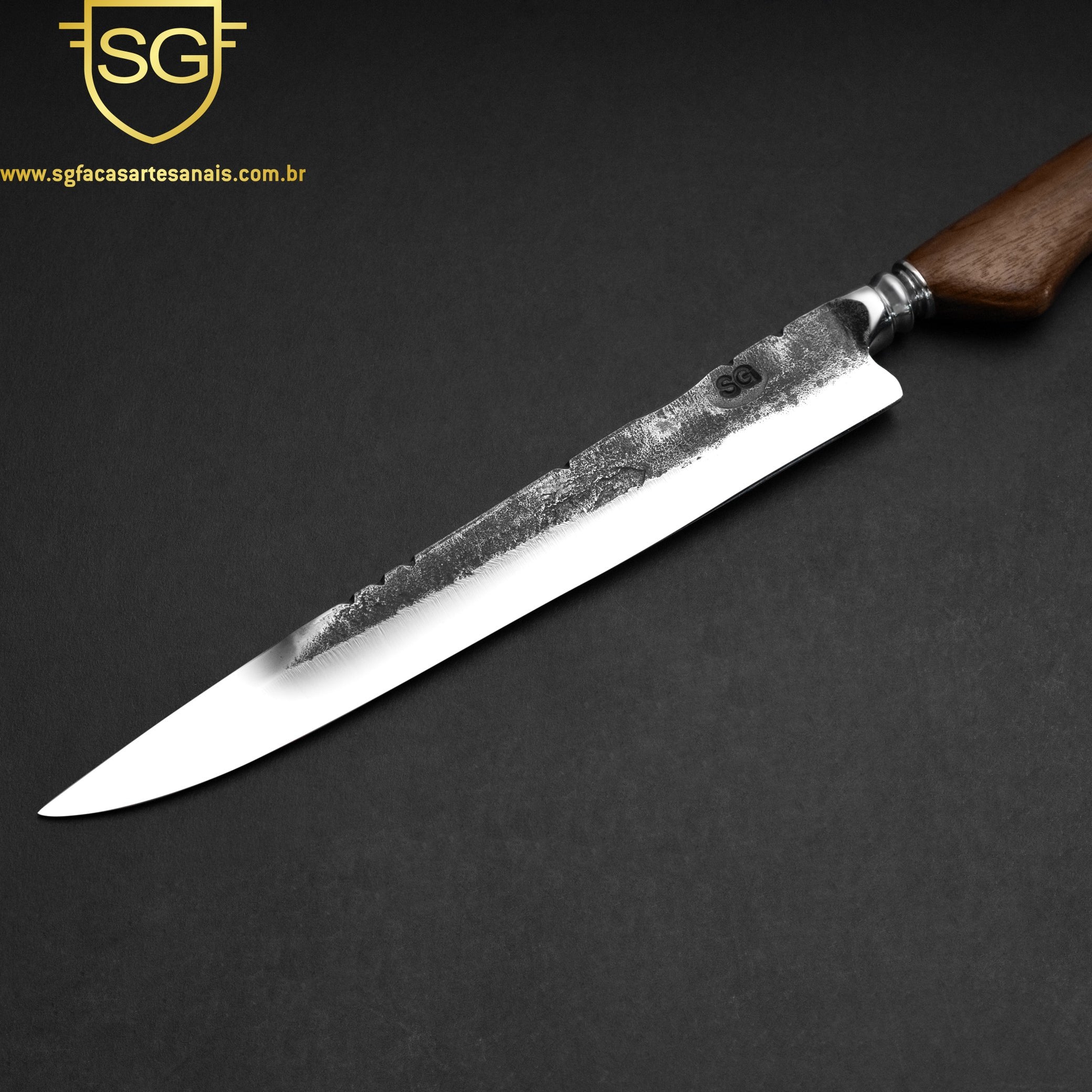 Faca Forjada Bruta Carbono 10 Polegadas