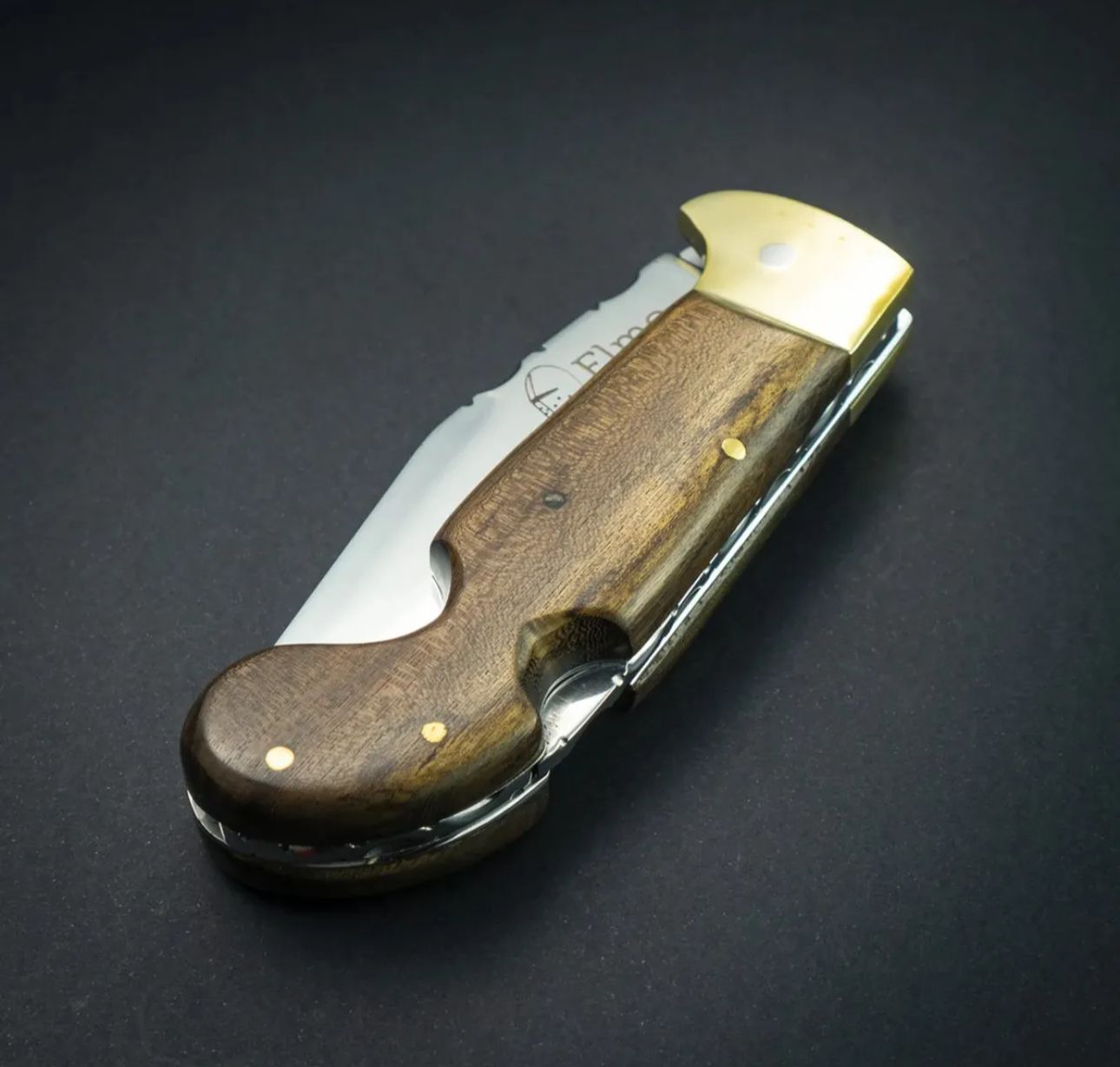 Canivete Madeira Mosqueado- Elmo