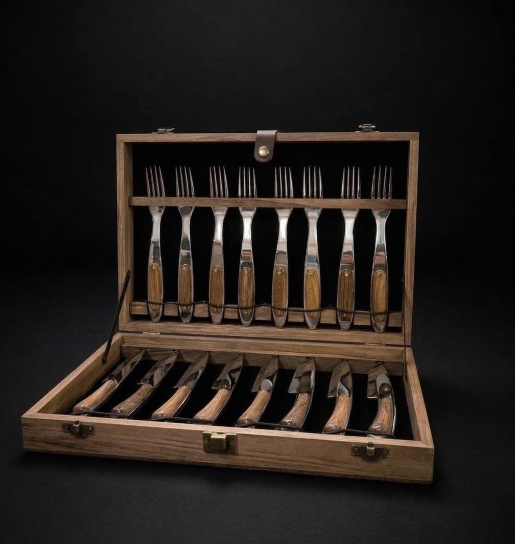 Conjunto de talher - Exclusividade Grife Facas Gramado