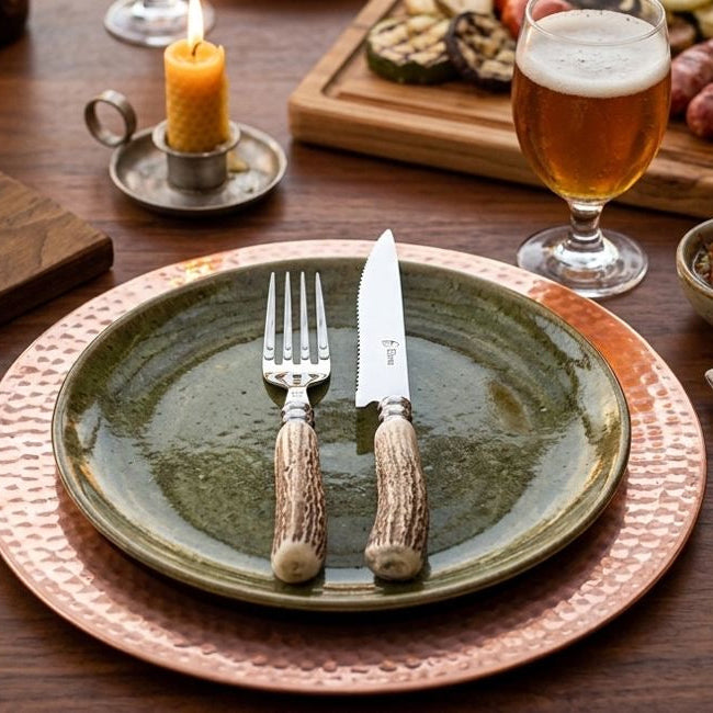 Conj. Talheres Chifre de cervo - Elmo