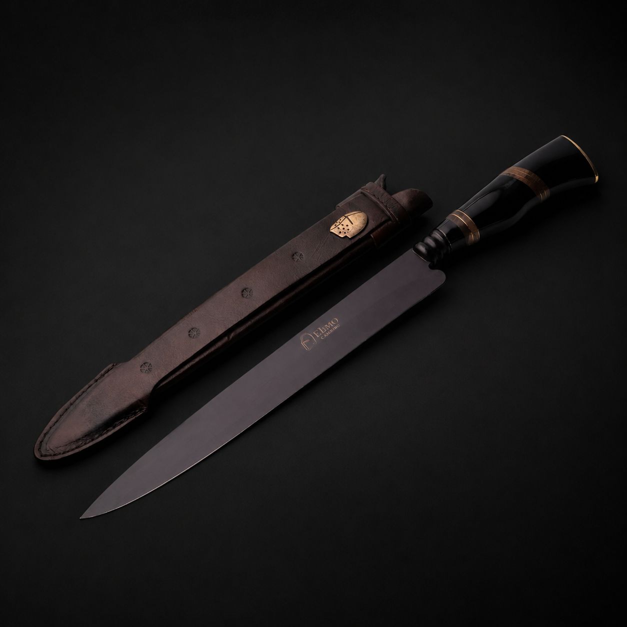 Faca inox - Lâmina preta