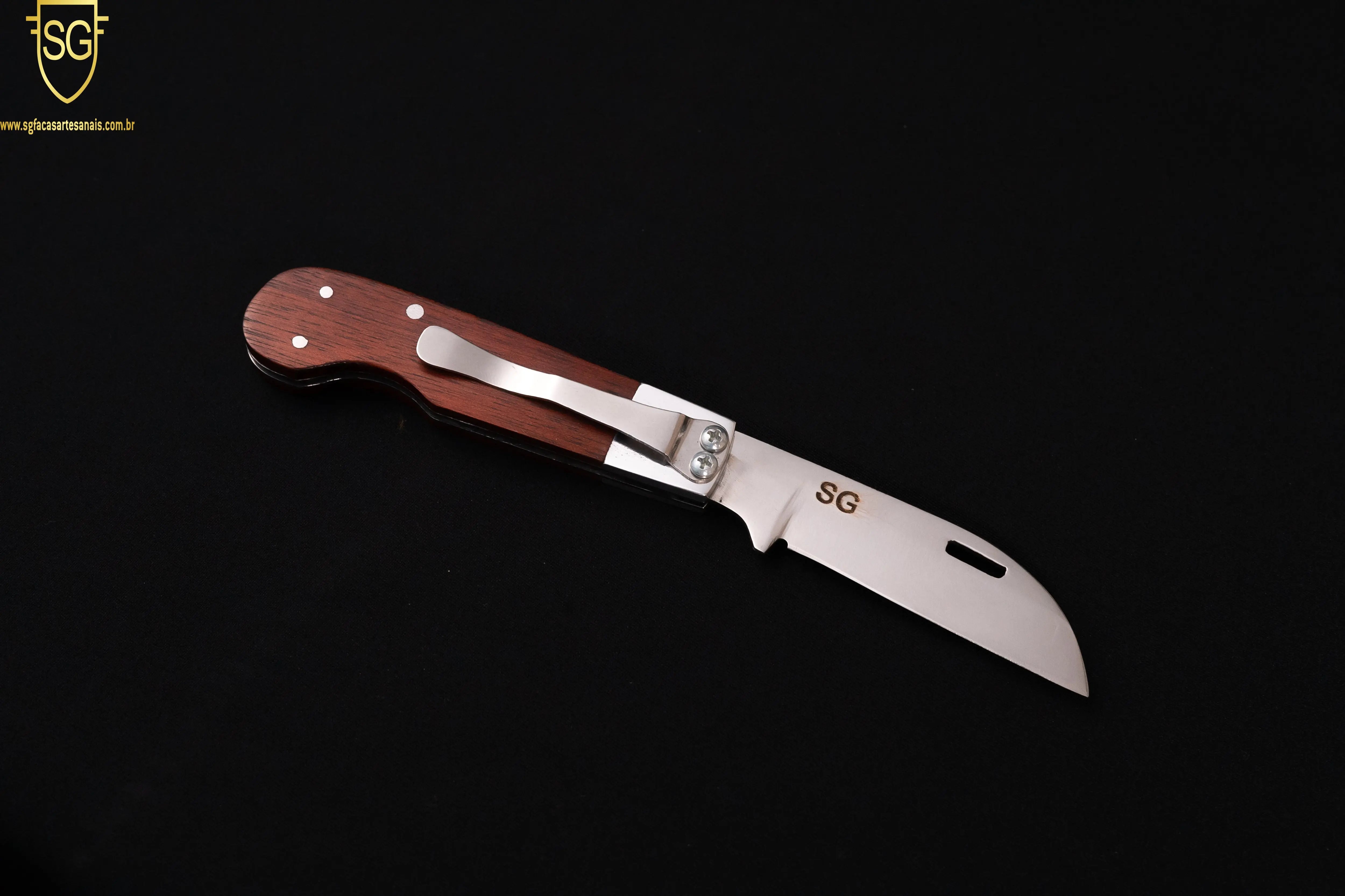 Canivete- Cabo madeira Facas SG