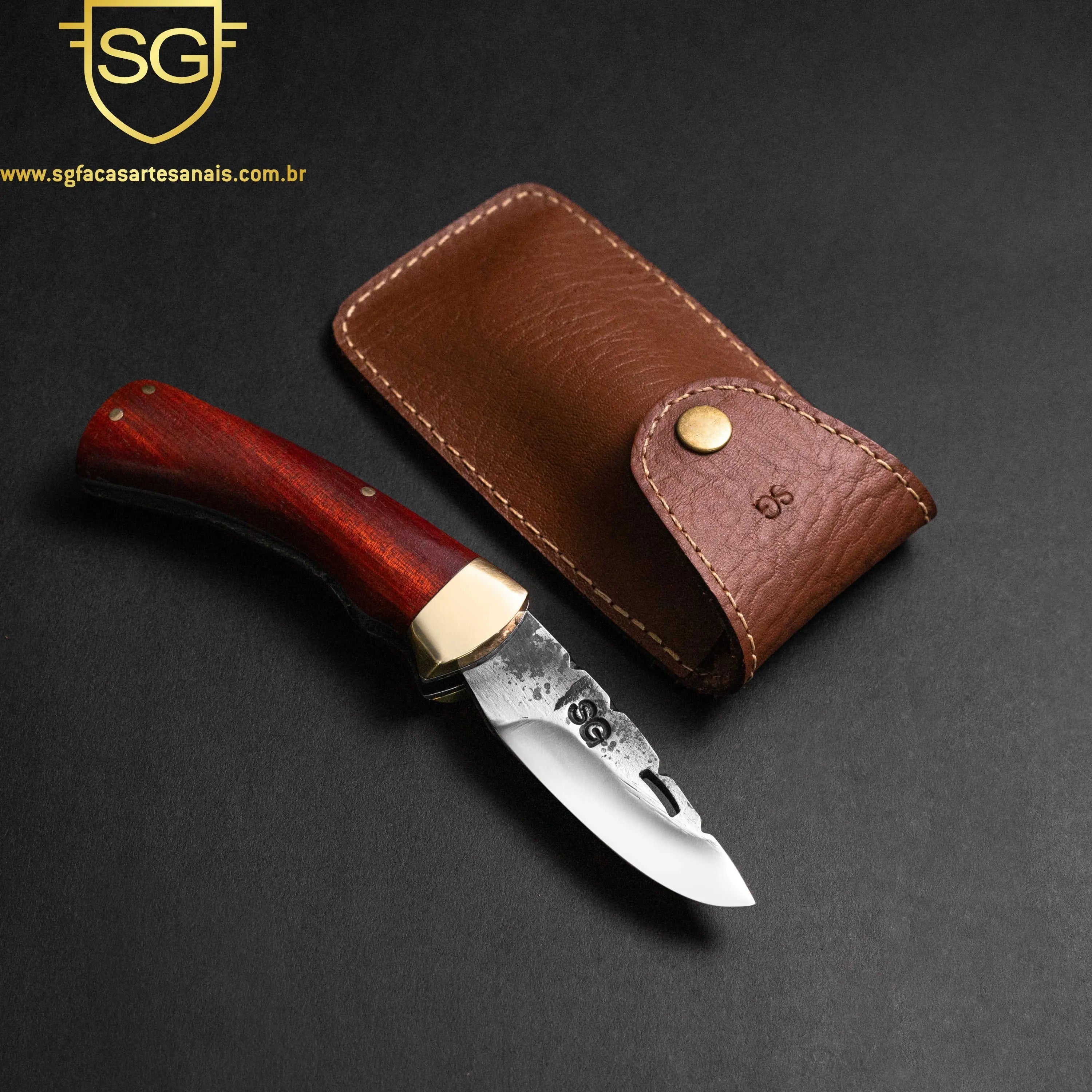 Canivete Forjado - Madeira nobre