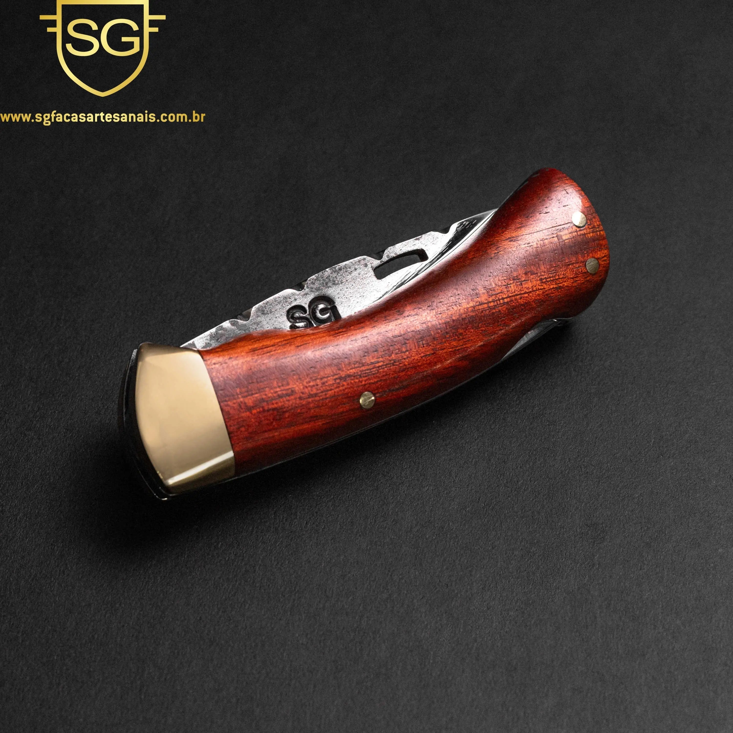 Canivete Forjado - Madeira nobre