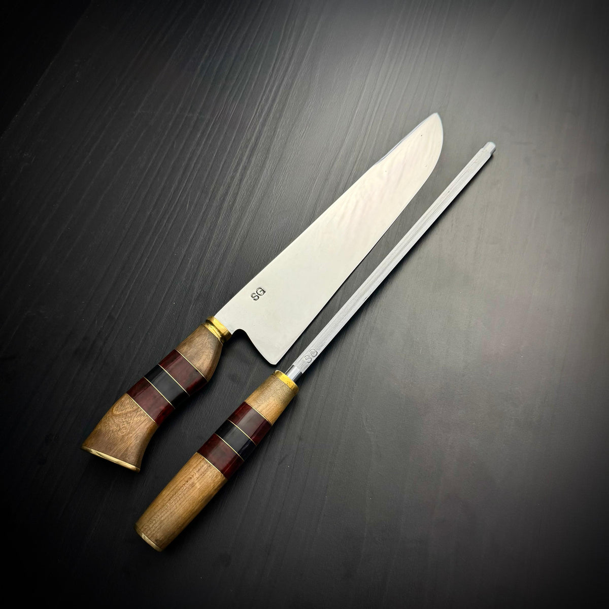 Conjunto Picanheira Tradicional (Faca e Chaira)