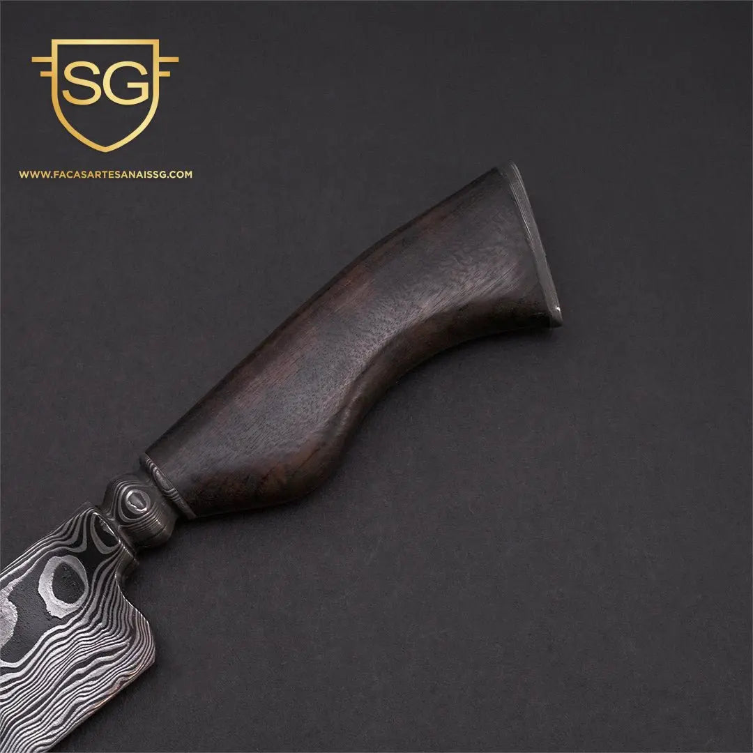 Damasco Padrão Aleatório Ponta Larga 9 Polegadas Facas SG