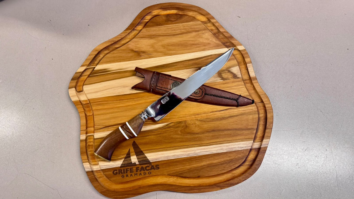 Faca Forjada Artesanal 8"